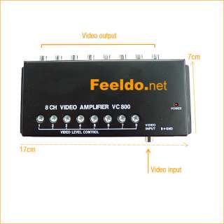 Car 1 to 8 Video Signal Amplifier/Booster/Spliter for DVD/LCD/TV