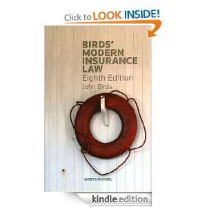 Birds Modern Insurance Law, 8e John Birds  Kindle Store