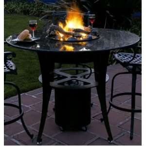  OCTT 54G BWP 40 Inch Bar Height Fire Pit Table Set with 