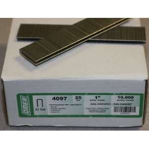 Omer 4097 Staples 1 x 3/16 21 ga (Similar to Bostitch SB97) 10,000 