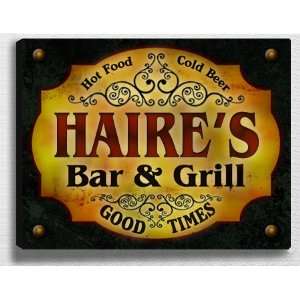  Haires Bar & Grill 14 x 11 Collectible Stretched 