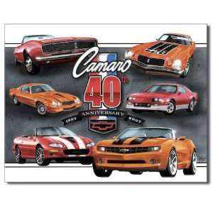 Chevy Camaro 40th Anniversary Metal Sign