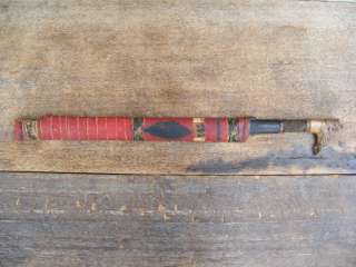 MUSEUM PIECE ARMS Antique Parang Dayak Sword Knife BEAUTIFUL HORN 