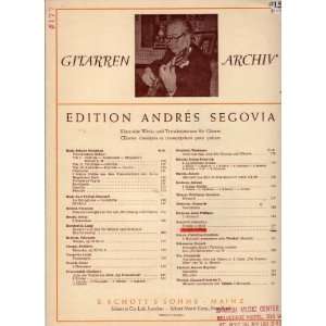  Gitarren Archiv (144) Andres Segovia Books