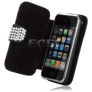  Ecell   CLEAR HELLO KITTY LEATHER BLING CASE FOR iPHONE 3G 