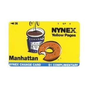   Phone Card $1. Comp. NYNEX Yellow Pages (Coffee & Donut)   PROTOTYPE
