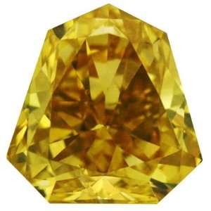   78 Ctw Canary Yellow Shield Shape Real Loose Diamond For Ring Jewelry