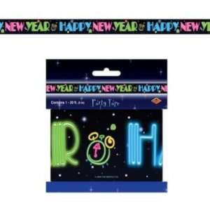  Happy New Year All Weather Party Tape Toys & Games