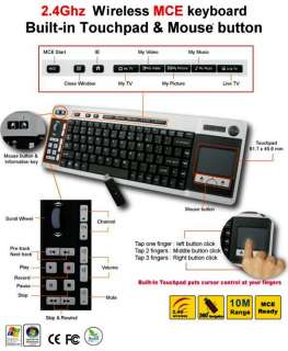 GHz RF long range wireless touchpad keyboard  