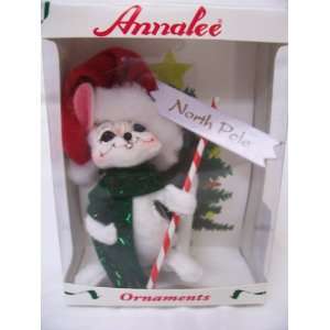  Annalee North Pole Mouse Christmas Ornament Everything 