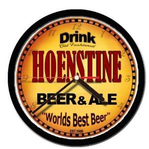  HOENSTINE beer and ale cerveza wall clock 