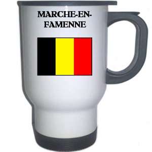  Belgium   MARCHE EN FAMENNE White Stainless Steel Mug 
