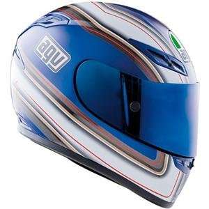  AGV GP Tech Multi Stripes Helmet   X Large/Blue/White 