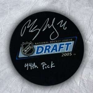 Paul Stastny 2005 Nhl Draft Day Puck Autographed W/ 44Th Pick In