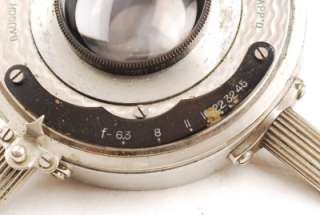 Bausch & Lomb Zeiss Tessar II b 3 1/4 x 4 1/4 Lens 1903  