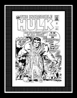 Jack Kirby Incredible Hulk #1 Rare Production Art Cover  