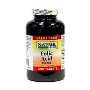  Special pack of 5 Natural Nutrition FOLIC ACID 400MCG 500 