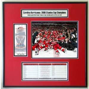   2006 Stanley Cup Celebration Ticket Frame Jr.