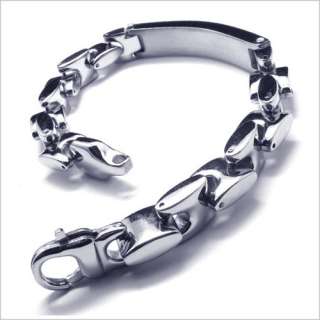 Mens Heavy Stainless Steel Mariner Chain Bracelet Bangle BL102 