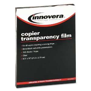  Innovera Clear Transparency Film Letter Size w/ Removable 