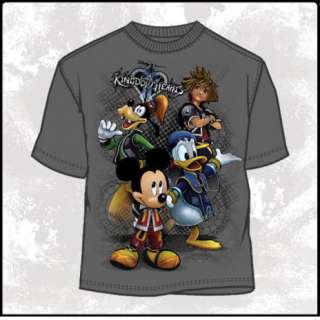 Kingdom Hearts Cold Hearted Gray Men Anime T Shirt  