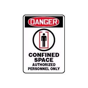  DANGER CONFINED SPACE AUTHORIZED PERSONNEL ONLY (W/GRAPHIC 