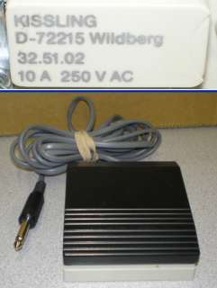 Kissling D 72215 Wildberg 10A 250V Foot Pedal  