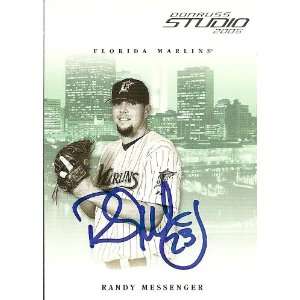  Mariners Randy Messenger Signed 05 Donruss Studio Card 