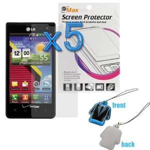  GTMax 5x Clear LCD Screen Protector + LCD Screen Cleaner 