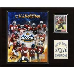  NFL Buccaneers Super Bowl XXXVII Champions Plaque