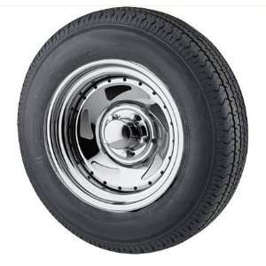   Trailer Tire LR C w/ 15x6, 5x4.5 Chrome Blade Trailer Rim Automotive