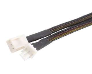 12 inch 3pin Case Fan Extension Cable   Black Sleeved  