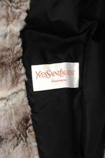 Furs Alixandre NEW YORK Yves Saint Laurent CHINCHILLA Fur Jacket Coat 