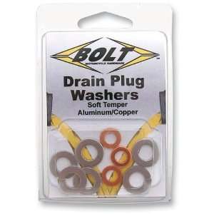  Bolt Motorcycle Hardware Copper M6 Drain Plug Washers 
