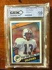 DAN MARINO 1984 TOPPS #123 ROOKIE RC BCCG GRADED 10 MIN