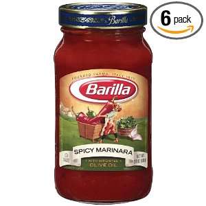 Barilla Spicy Marinara, 24 Ounce (Pack of 6)  Grocery 