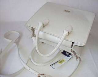 Dooney & Bourke Dillen II Janine IVORY WHITE Leather Satchel Handbag 
