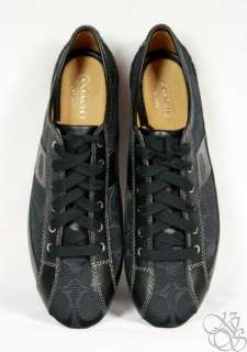 COACH Suee 12CM Signature C Black Womens Sneakers Shoes New A1258 