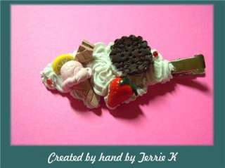 YUMMY BACK TO SCHOOL HAIR BARRETTE by Terrie K  