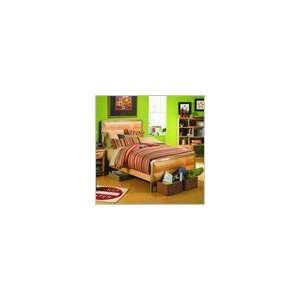  Lea iRoom Twin Size Panel Bed in Maple Finish Furniture 