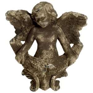  Man Made Stone Angel Statue Wall Plaque 14.5