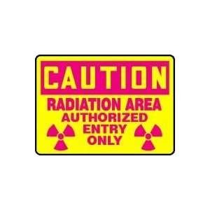  CAUTION RADIATION AREA AUTHORIZED ENTRY ONLY (W/GRAPHIC 