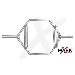  XMark 54 Chrome Olympic Shrug Bar with Raised Handles 