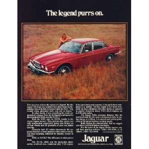  1974 Ad Jaguar Red XJ6L XJ12L Sedan XJ Series Cars Jag 