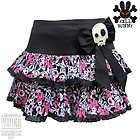 New HELL BUNNY Black Hipster Flowers Mini Skirt 14 items in 