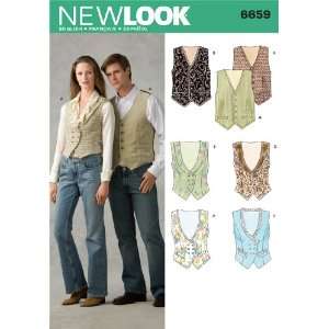  New Look Sewing Pattern 6659 Miss/Men Separates, Size A 