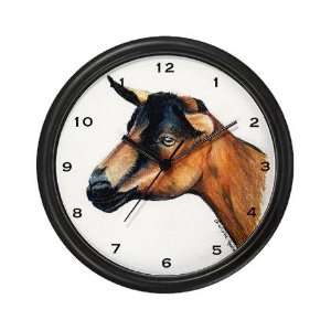  Oberhasli Goat Head Pets Wall Clock by 