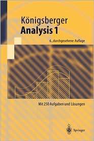 Analysis 1, (354040371X), Konrad Konigsberger, Textbooks   Barnes 