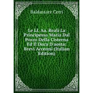   Duca Daosta Brevi Accenni (Italian Edition) Baldassare Cerri Books
