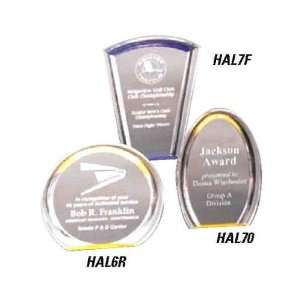  Halo oval 7 award   Halo acrylic award, 1 thick 